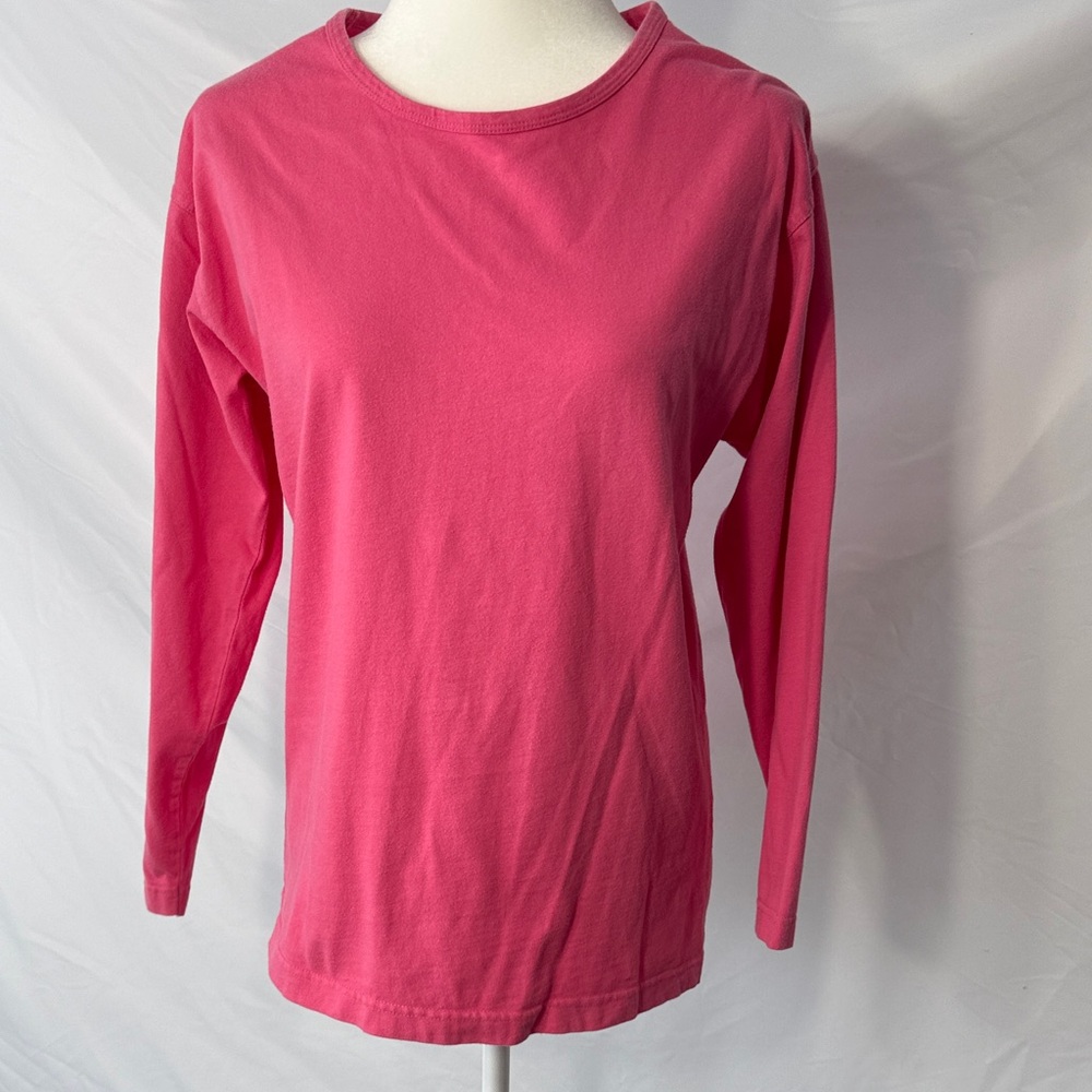 Vibrant Pink Long Sleeve Women's Top